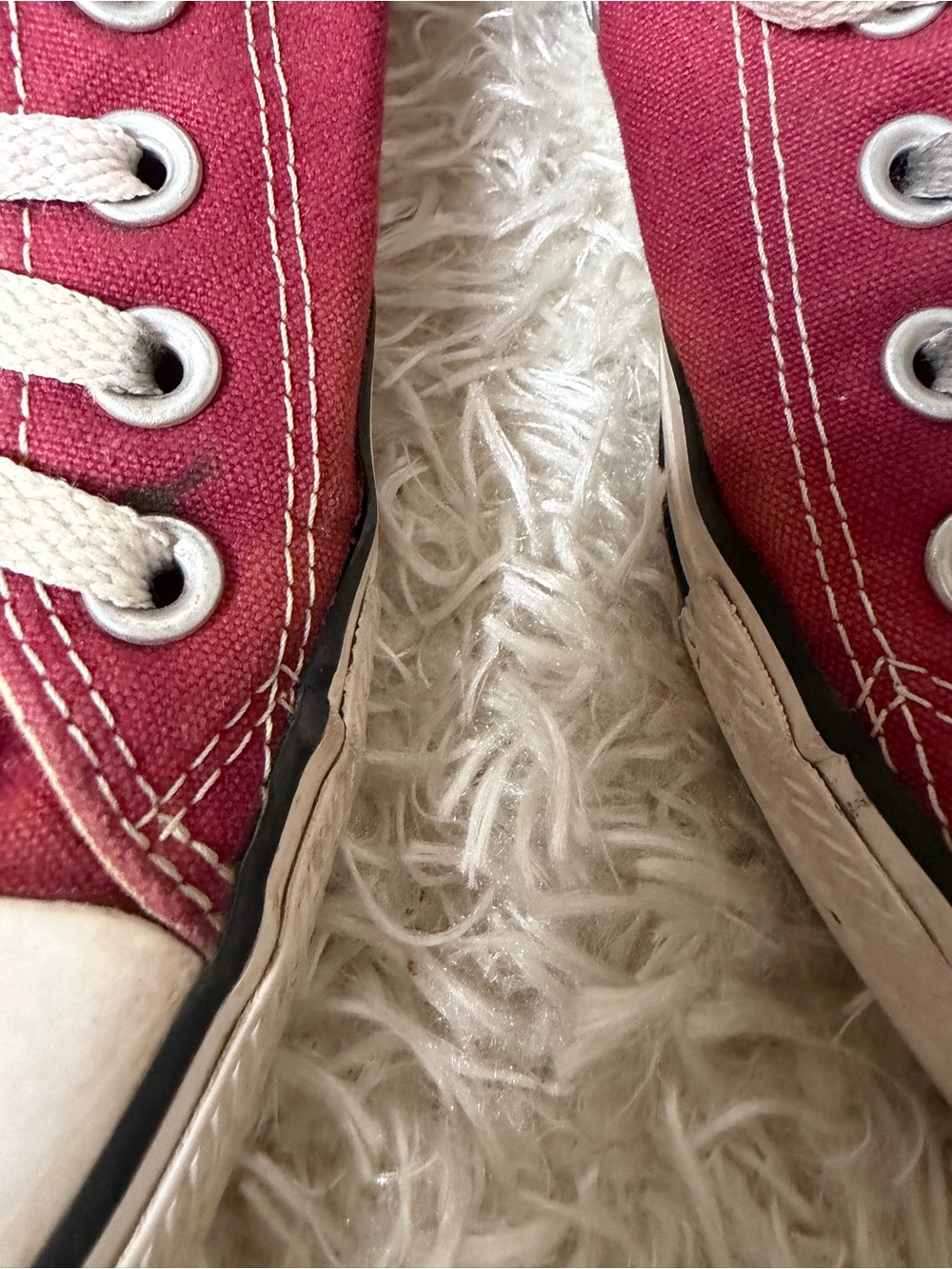 Converse Burgundy Red Low Top Canvas Sneakers Women's Size 8 - Picture 5 of 5